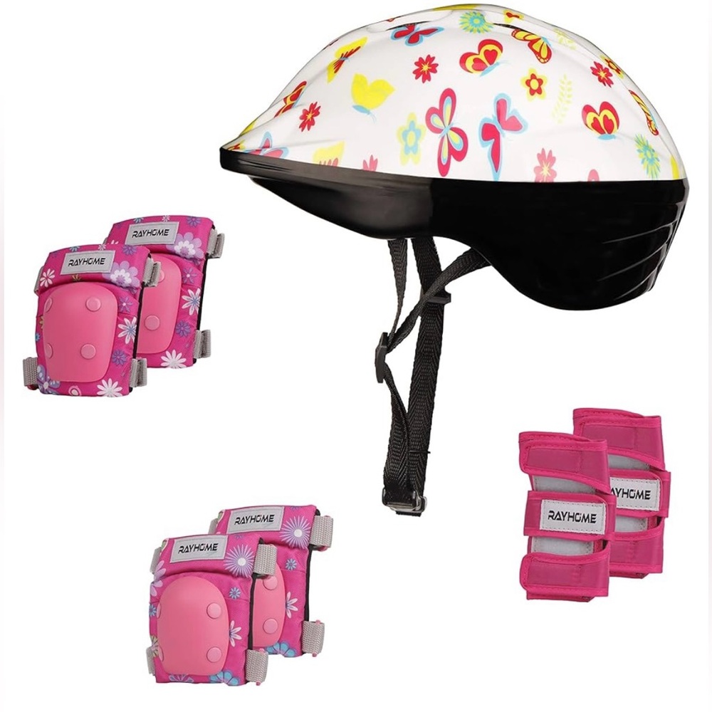 Rayhome | Sports Protective Gear Pink Helmet & Support Pads | Size Medium | NWOT